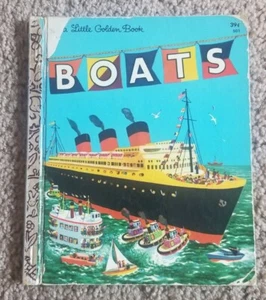 BOATS ~ Ruth Mabee Lachman ~ Children's Little Golden Book - Picture 1 of 4