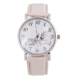 Embossed Band Butterfly Ladies Watches White Wind Watch - Picture 1 of 2