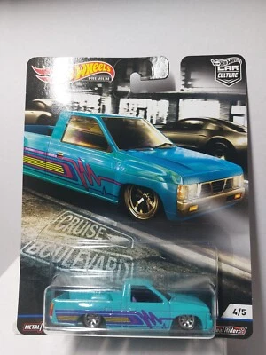 Hot Wheels 1/64 🇨🇵 Cruise Boulevard Real Riders custom 93 Nissan hardbody #4/5 - Photo 1/4