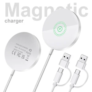Wireless Magnetic Charging Pad Fast Charger Mat For Apple iPhone 16 15 14 13 12 - Picture 1 of 24