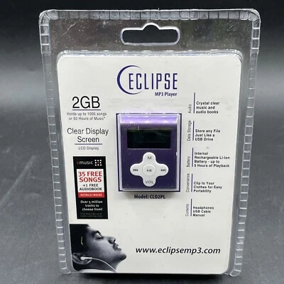 Eclipse 2 GB Flash MP3 Player -Mach Speed - Purple (CLD2PL) - Image 1 of 4