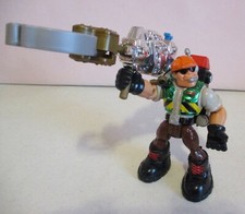 Fisher Price-Rescue Heroes-Jack Hammer-6"-2000-Metallic-with Chrome Gripper Body