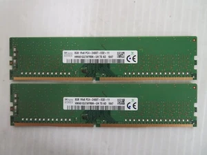 Hynix 16GB (2x8GB) 1Rx8 PC4-2666V-E DDR4 UDIMM ECC Memory Kit HMA81GU7CJR8N-VK - Picture 1 of 2