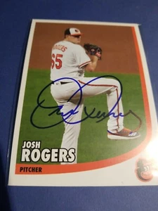 Postal autografiada de Josh Rogers de los Orioles de Baltimore Fan Fest - Imagen 1 de 2