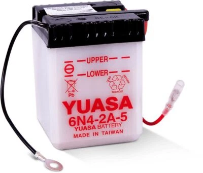 Yuasa Conventional 6N42A5 6 Volt Battery For Yamaha DT100 Enduro 1977-1983 - Image 1 of 4