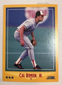 1988 Score Baseball Card Cal Ripken, JR Orioles 550 Of 660 - Picture 1 of 4