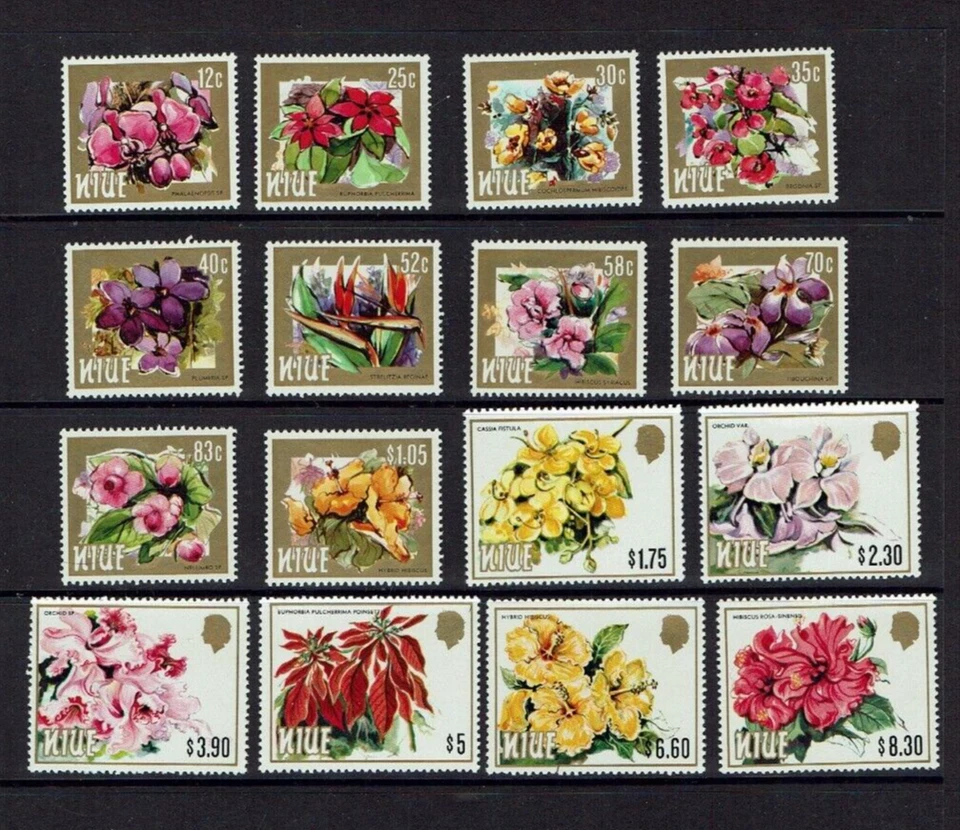 Niue: 1984 Wildflowers (2ª edición) set definitivo, MNH Foto 1 de 1