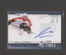 2010-11 SP Authentic Sign of the Times Autograph #SOT-JV James van Riemsdyk
