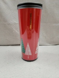 Starbucks Christmas Holiday 2017 Bäume Acryl Kaffee Reise Becher 16 Unzen - Bild 1 von 4