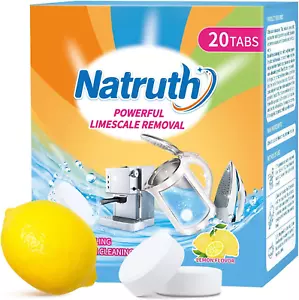 20 Packs Powerful Limescale Removal,Efficient Water Bottle Cleaning Tablets,Odor - Picture 1 of 7