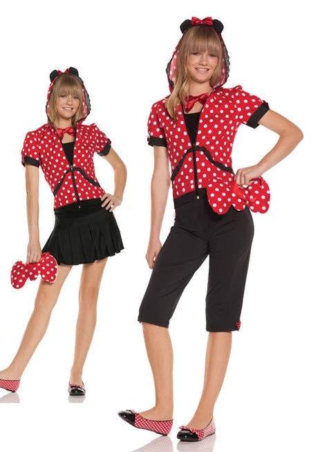 GIRLS tweens ELEGANT MOMENTS miss MOUSE disney MINNIE mice RODENT party COSTUME — 第 1/1 张图片