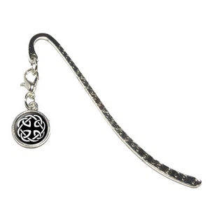 Celtic Knot - Metal Bookmark Page Marker with Charm - Bild 1 von 1
