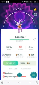 Espeon ( Day Scarf) Pokémon Tr@de GO - Bild 1 von 1