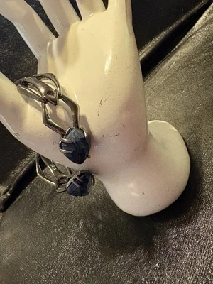 Pulsera para mujer Alexis Bittar 283714 piedras azules bronce 2,5" Foto 1 de 4