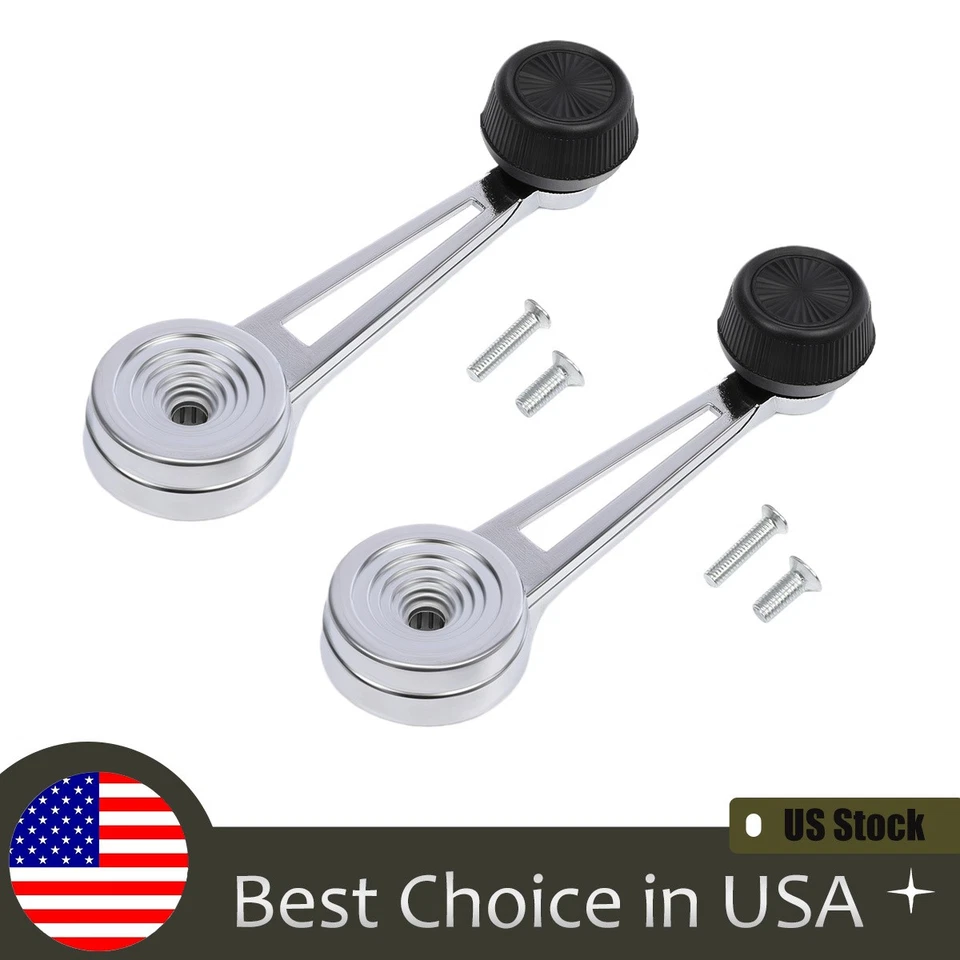 Window Crank Handle For Ford Pickup Chrome US NEW 2x 1 Pair Set Foto 1 de 4