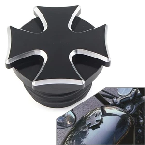 Fuel Gas Tank Oil Cap Cover für Harley Touring Dyna Softail Road King Fatboy CNC - Bild 1 von 9