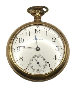 Waltham Pocket Watch Grade 610 16s Model 1899 7j Philadelphia Gold Filled Case - Picture 1 of 5