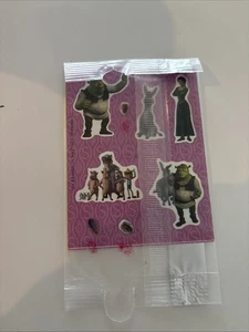 2 pegatinas Shrek 2004 vintage nunca abiertas - Imagen 1 de 2
