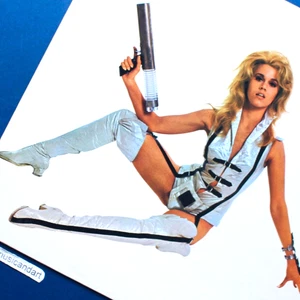 VERY RARE JANE FONDA BARBARELLA COVER ORIGINAL 1977 DISCO FUNK VNYL LP EX - Imagen 1 de 7