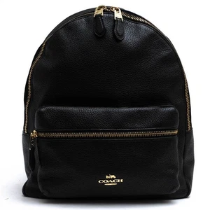 Coach Charlie Rucksack F30550 Pebbled Leather Gebraucht Medium Aus Japan - Bild 1 von 8