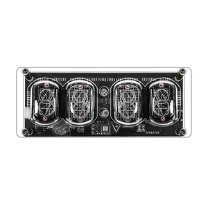 Reloj Nixie Retro IN12 con Luces RGB Dinámicas y Conveniente Alimentación USB - Imagen 1 de 24