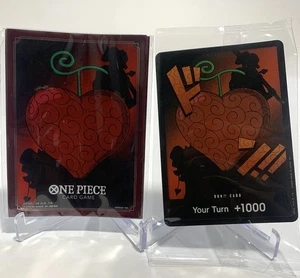 One Piece DF03 Devil Fruit Collection Vol 3 Sealed Promo Don Card & Sleeves Only - Bild 1 von 2