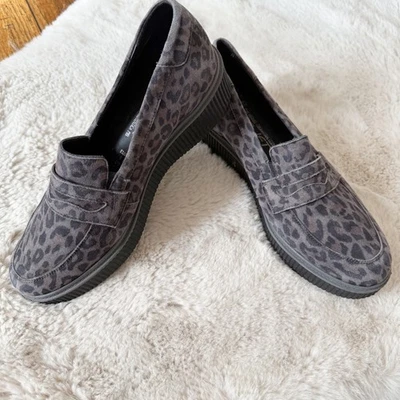 MEPHISTO Ermia Air Jet Mocasines Mujer Estampado Leopardo Zapatos Cómodos Sin Cordones Talla 7.5 Foto 1 de 4