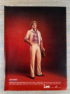 Lee Innsbruck IV Jacket Saddle Stitched Jeans 1978 Vintage Print Ad - Picture 1 of 1