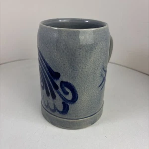 Vintage Beer Mug Stein West Germany Salt Glaze Stoneware Marzi Remy.5L - Picture 1 of 7