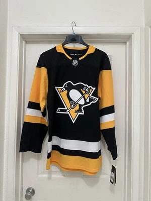 Подлинная хоккейная футболка Pittsburgh Penguins NHL Adidas пустая, размер 46 новая с бирками - Изображение 1 из 4