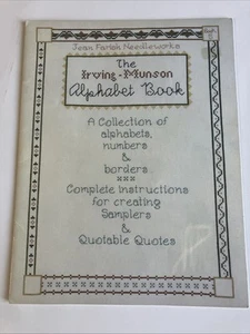 The Irving-Munson Alphabet Book Jean Farish Needleworks Cross Stitch Patterns #5 - Picture 1 of 3