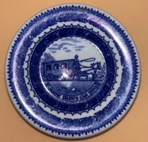 Baltimore & Ohio Shenango 1827-1927 Centenary Butter Pat RR Backstamped - Bild 1 von 4