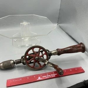 Vintage Millers Falls No. 2 Handbohrer Werkzeug mit Bits Eggbeater Made in USA - Bild 1 von 8