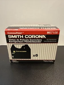 Smith Corona H67108 korrigierbare Film-Farbbänder schwarz 4er-Pack brandneu offene Verpackung - Bild 1 von 4