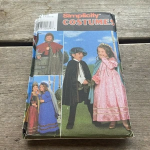 New Simplicity Costumes Pattern Renaissance Fair Knight Princess Children 8318 - Picture 1 of 3