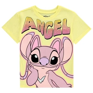Disney Lilo and Stitch Girls Short Sleeve T-Shirt- Stitch & Angel Girls Tee... - Picture 1 of 19