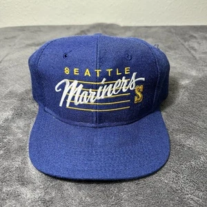 Cappello vintage anni 90 Seattle Mariners Drew Pearson copricapo licenza ufficiale raro berretto - Foto 1 di 10