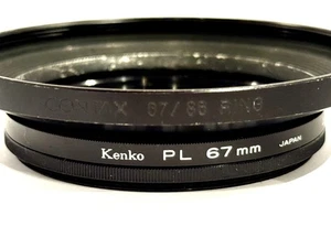 [EXC5] Contax 67/86 ring Metal Step Up Ring w/ Kenko PL filter - Picture 1 of 10