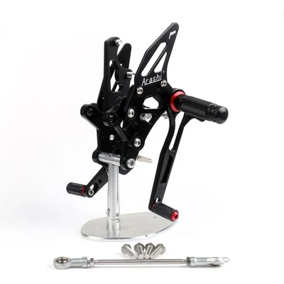 Racing Footrest Rearsets Rear Set Foot pegs For Yamaha YZF R25 2015-2019 Black h Foto 1 de 4