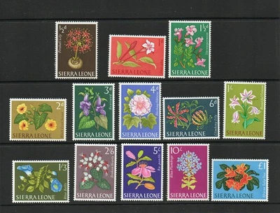 SIERRA LEONE SG 242-54 1963 FLOWER SET MNH - Image 1 of 2