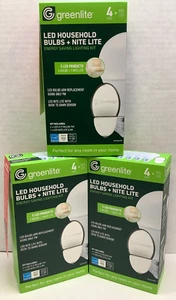 3x Greenlite LED Household Bulbs(4) + Night Lite(1), 60W Replacement - Picture 1 of 6