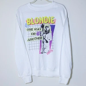 Damen Blondie leichtes Sweatshirt weiß Grafik Gr. M Medium - Bild 1 von 5
