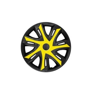 Radkappen 14 Zoll 4x NRM N-Power BICOLOR in Gelb/Schwarz Radzierblende Radkappe - Bild 1 von 1