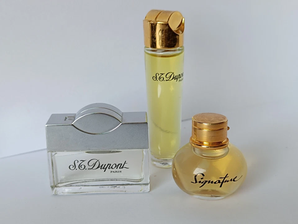 Parfum Miniaturen Trio von S.T. Dupont, edle Mini Flakons, Top Vintage Raritäten - Bild 1 von 4