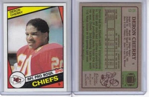 1984 Topps Football Card # 89 Deron Cherry Rookie RC Kansas City Chiefs EXMT ! - Picture 1 of 1