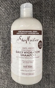 Case Of 4 Bottles Shea Moisture Coconut Oil Daily Hydration Shampoo 13oz Each - Picture 1 of 1