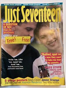 Vintage Just Seventeen Magazine 13 July 1994 mark Owen Jason orange d charvet