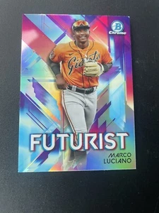 MARCO LUCIANO 2021 Bowman Chrome Futurist San Francisco Giants #FUT-ML - Picture 1 of 3