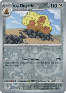 Pokemon TCG Surging Sparks Alolan Dugtrio 123/191 LP-NM Rev H UC - Picture 1 of 1
