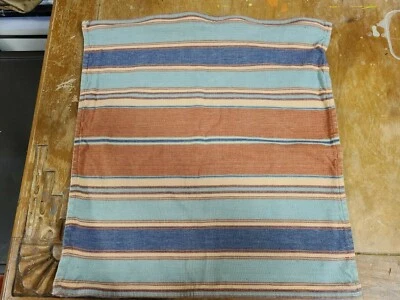 Crate & Barrel  "Capetown - Terra/Aqua" 20" Pillow Cover - Image 1 of 4